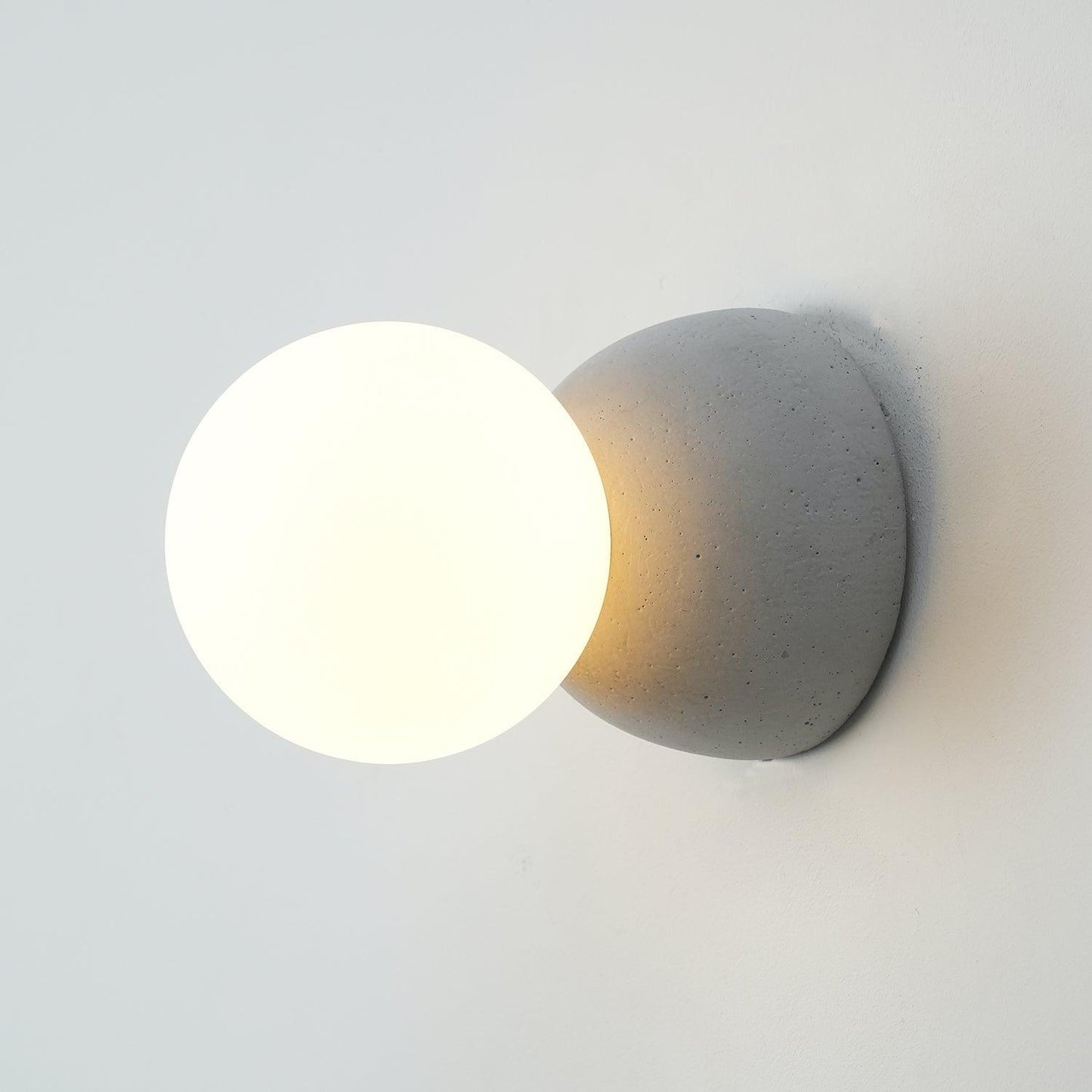Origo Wall Lamp - LED Indoor Concrete and Glass Light