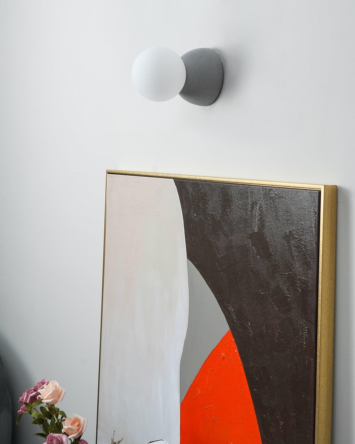 Origo Wall Lamp - LED Indoor Concrete and Glass Light