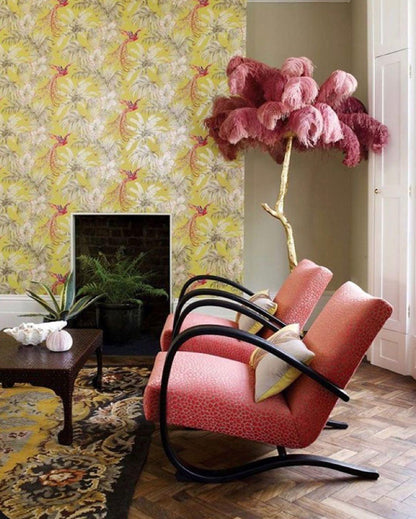 Ostrich Feather Brass Floor Lamp - Luxury Indoor Lighting