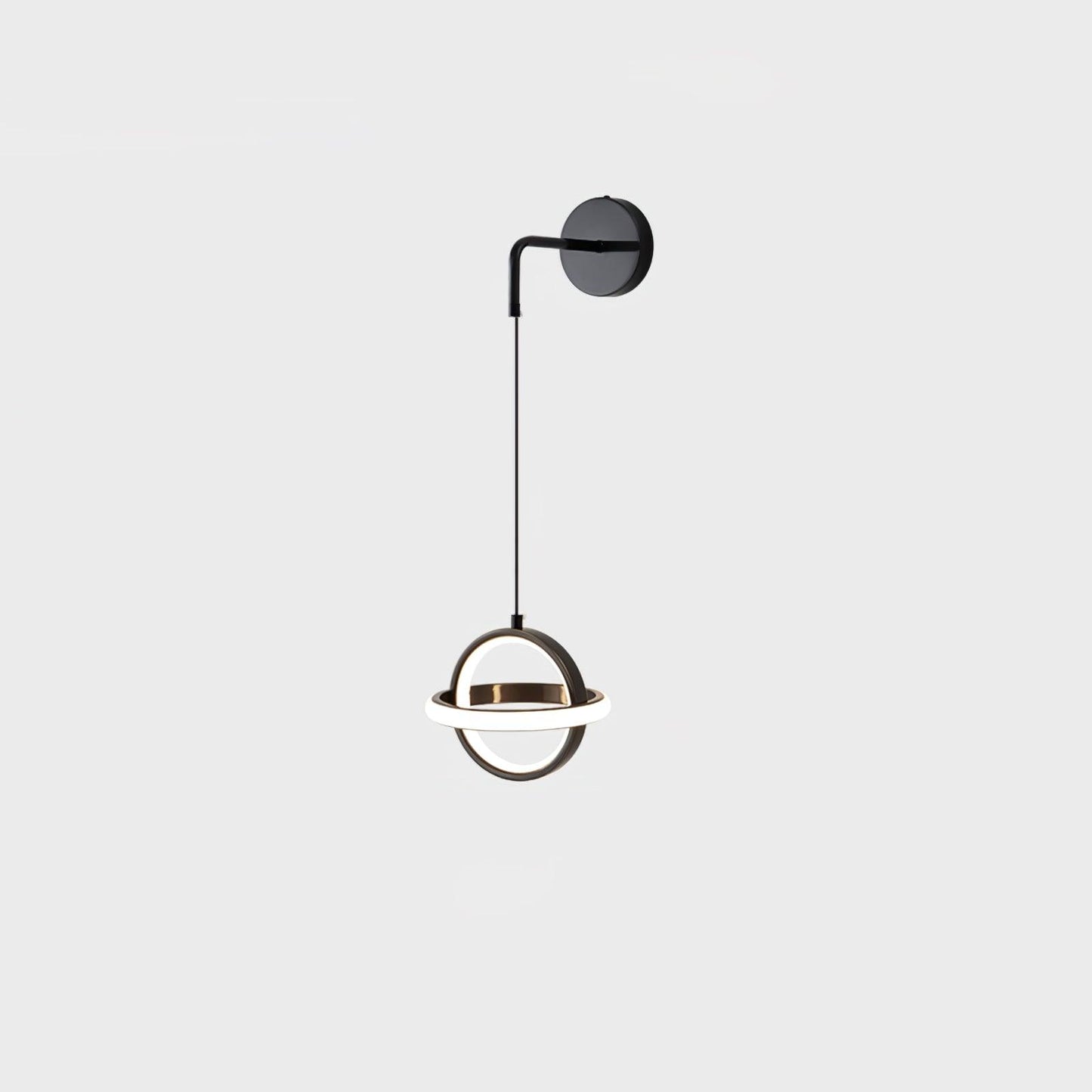 Oval Brass Wall Light with Three Color LED Options