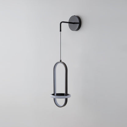Oval Brass Wall Light with Three Color LED Options