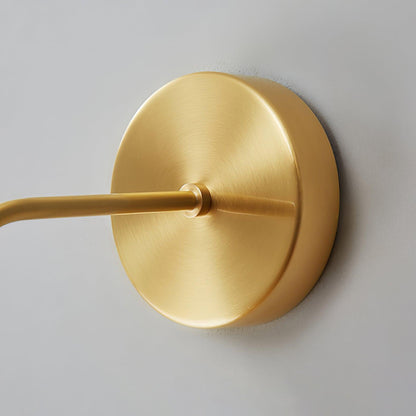 Oval LED Brass Wall Lamp with Dimmable 3-Color Light