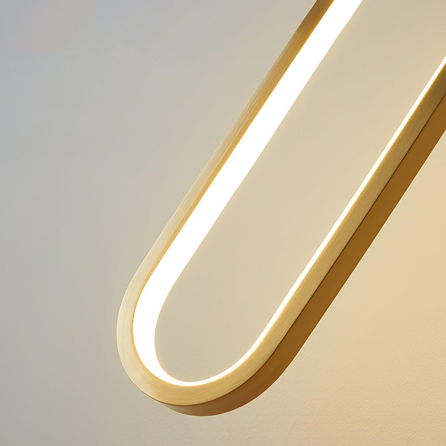 Oval LED Brass Wall Lamp with Dimmable 3-Color Light