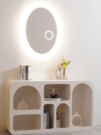 Oval Mirror Light with LED Backlit and Magnifying Mirror