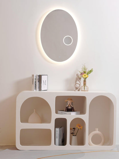 Oval Mirror Light with LED Backlit and Magnifying Mirror
