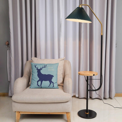 Ozz Floor Lamp - Modern LED Metal & Marble Design, Black Gold
