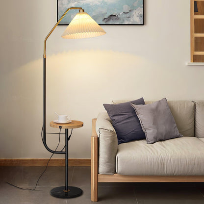 Ozz Floor Lamp - Modern LED Metal & Marble Design, Black Gold