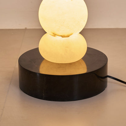 Spanish Alabaster Floor Lamp with LED Light - Modern Design