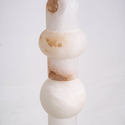Spanish Alabaster Floor Lamp with LED Light - Modern Design