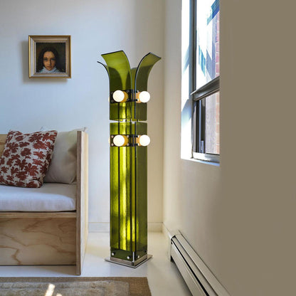 Palm Tree Floor Lamp with LED Light - Tropical Decor