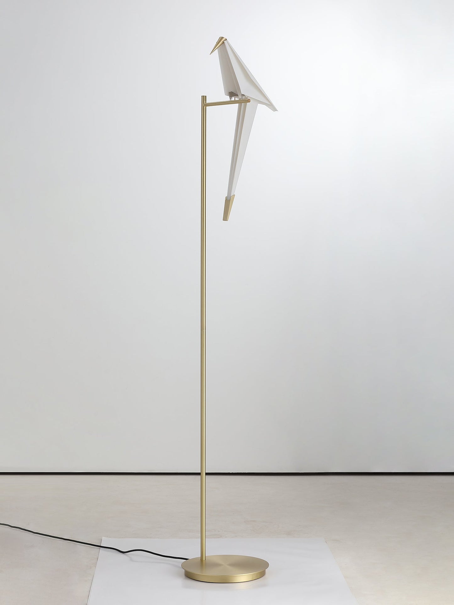 Paper Crane Bird Floor Lamp with Integrated LED Light