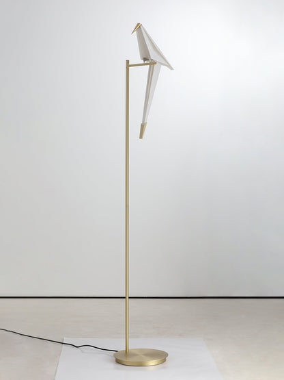 Paper Crane Bird Floor Lamp with Integrated LED Light