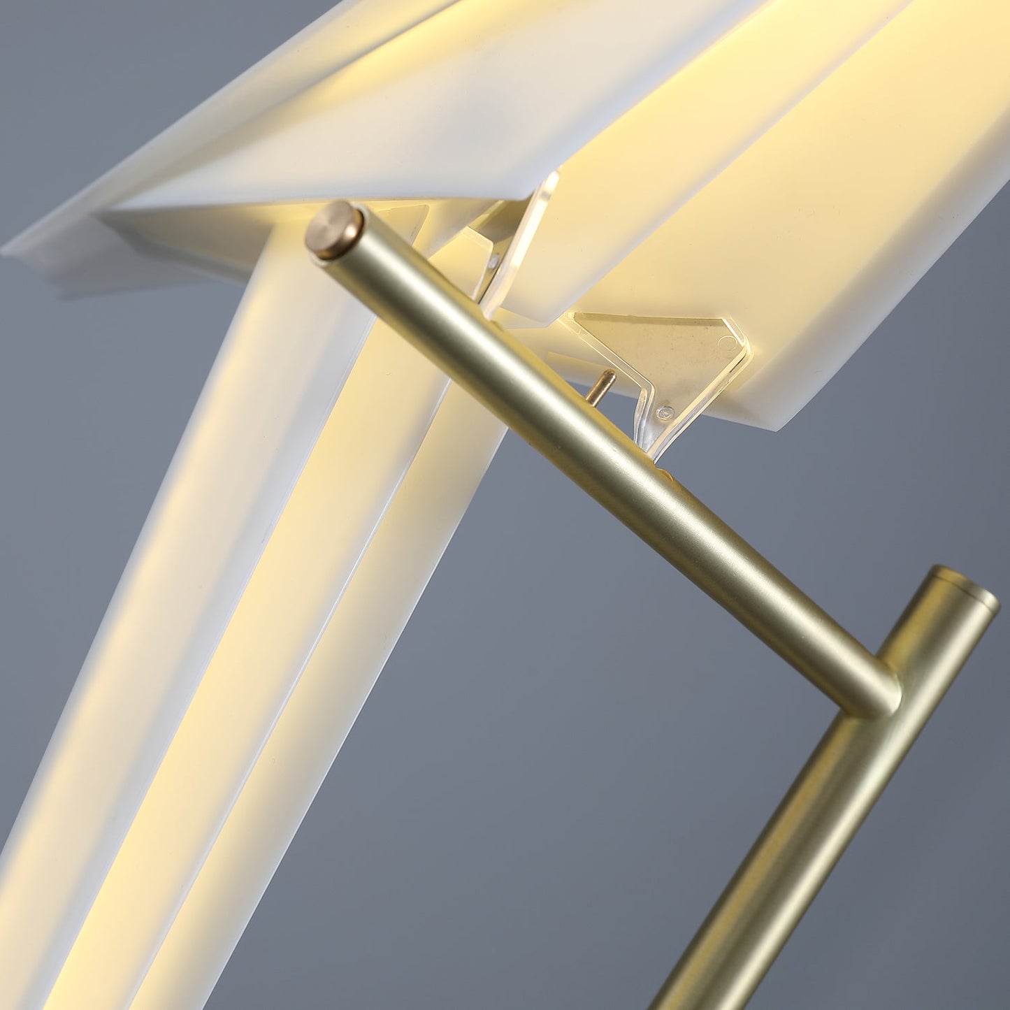 Paper Crane Bird Floor Lamp with Integrated LED Light