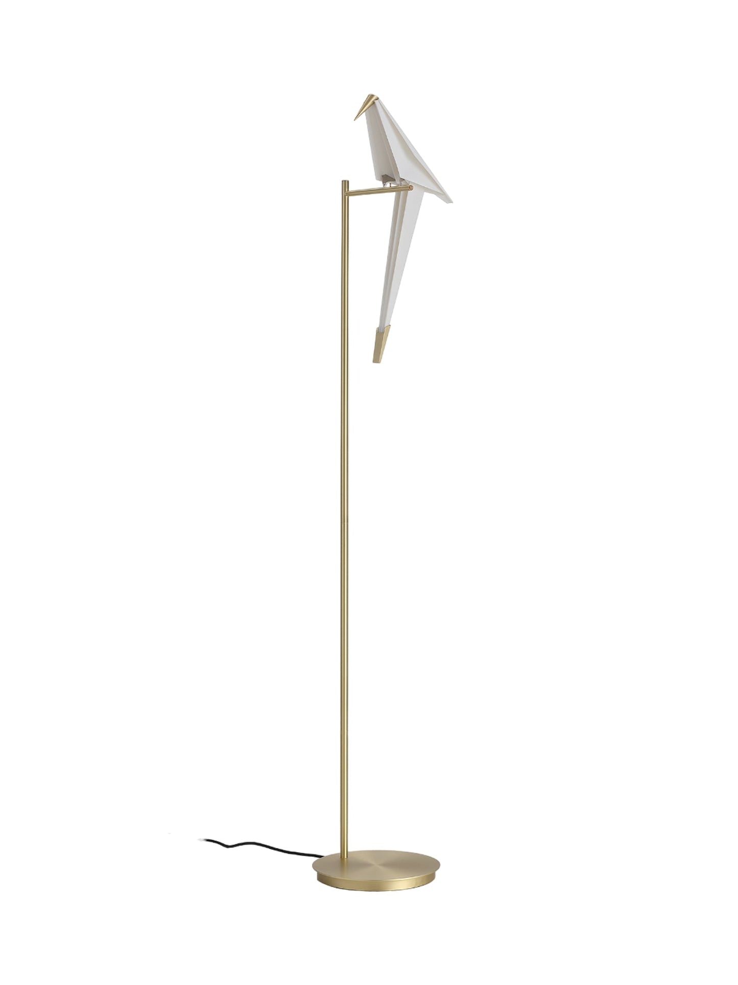 Paper Crane Bird Floor Lamp with Integrated LED Light