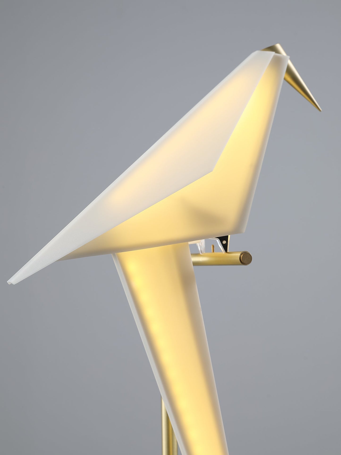 Paper Crane Bird Floor Lamp with Integrated LED Light