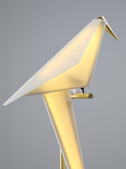 Paper Crane Bird Floor Lamp with Integrated LED Light