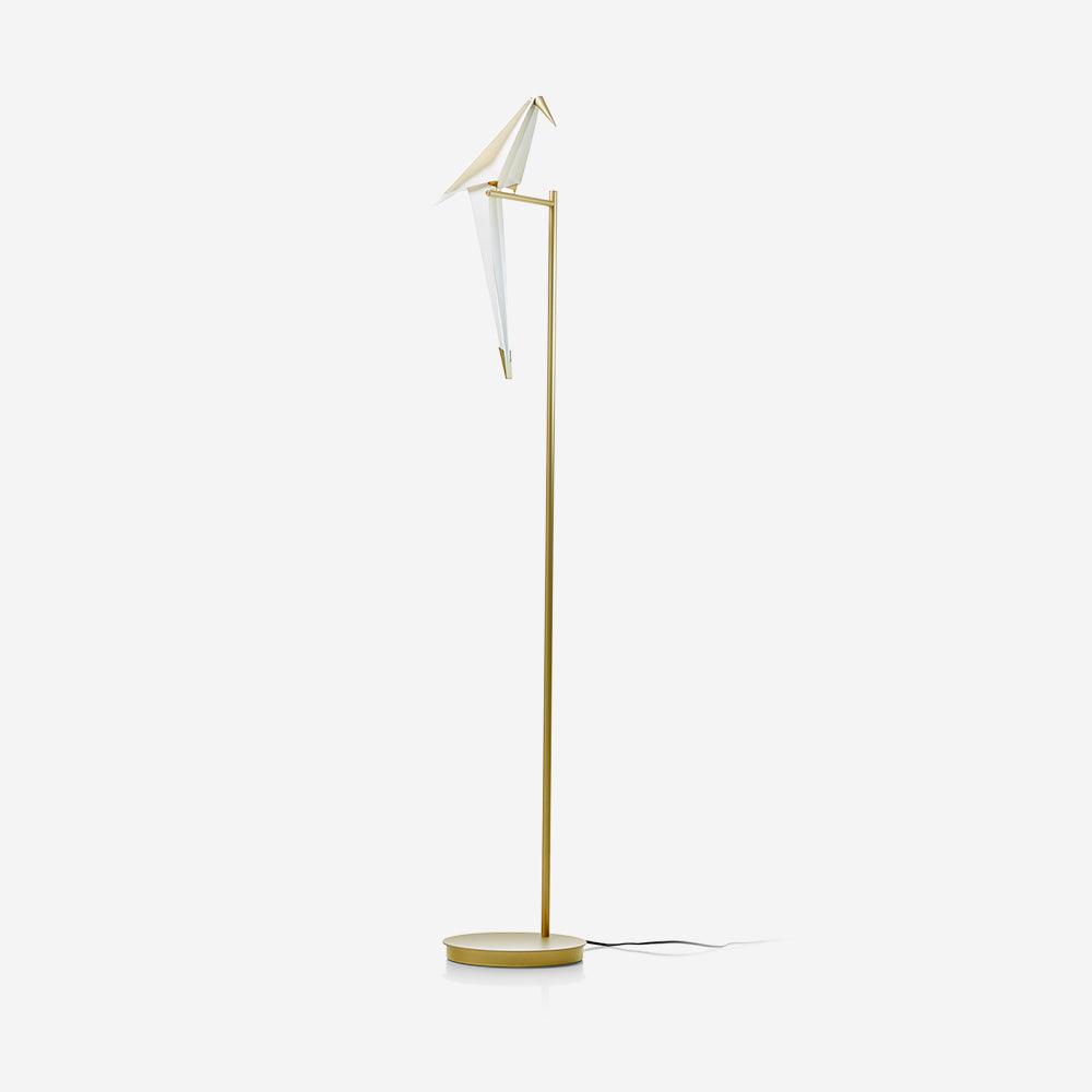 Paper Crane Bird Floor Lamp with Integrated LED Light