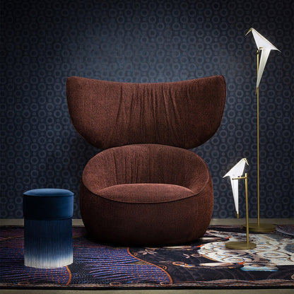 Paper Crane Bird Floor Lamp with Integrated LED Light