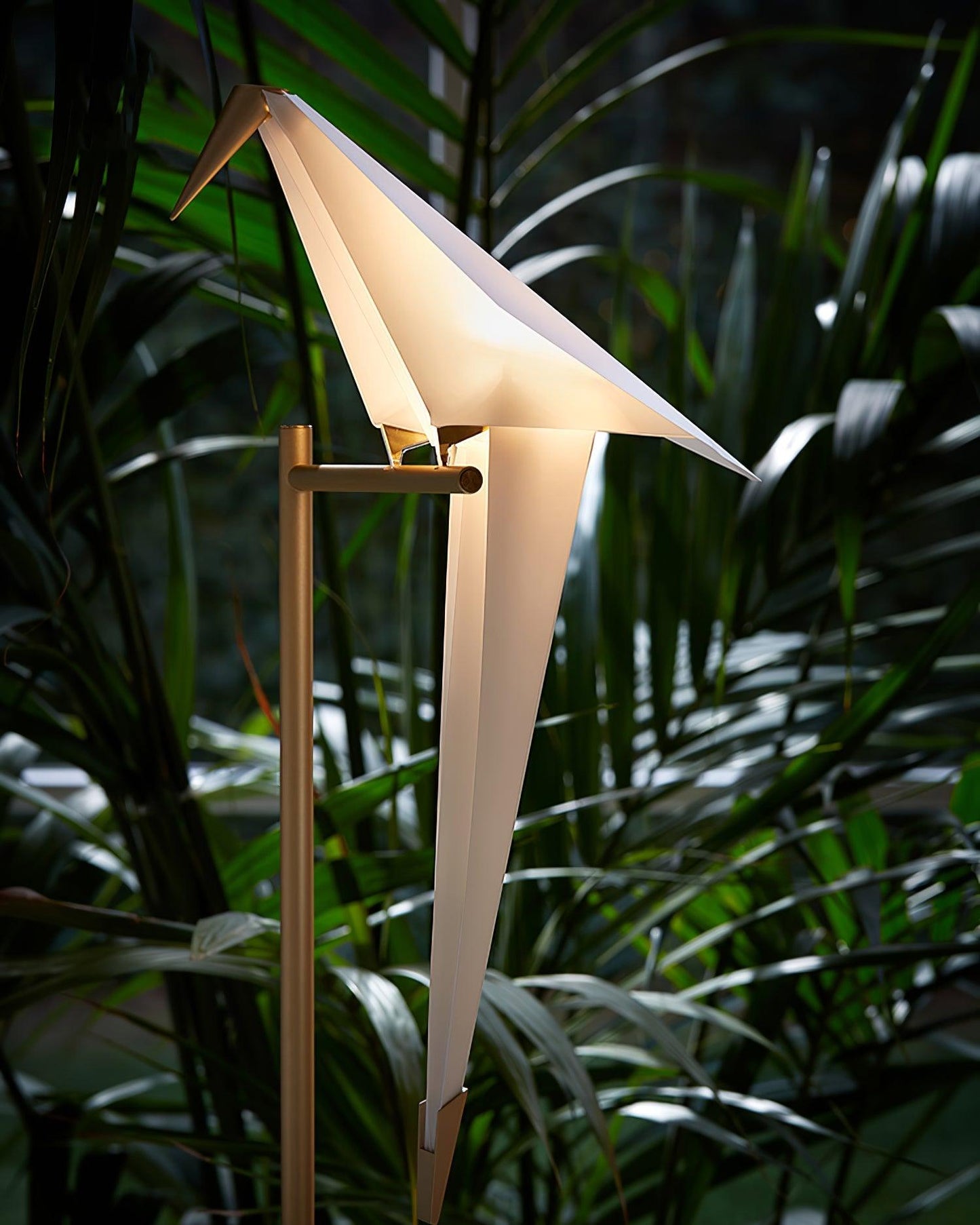 Paper Crane Bird Floor Lamp with Integrated LED Light
