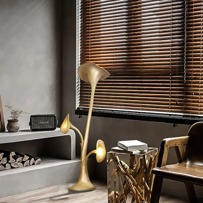 Petunia Sculpture Floor Lamp with Dimmable LED Light