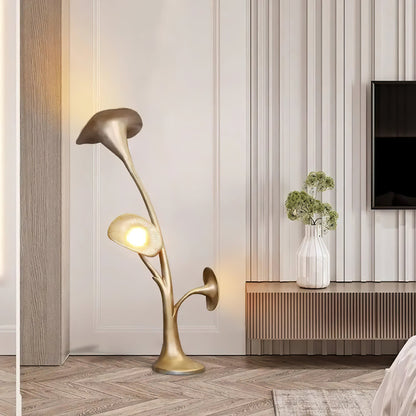 Petunia Sculpture Floor Lamp with Dimmable LED Light