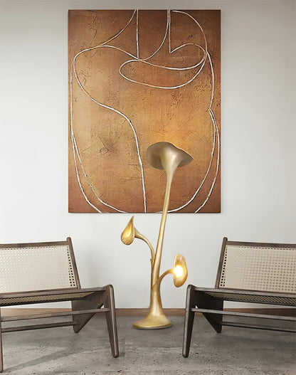Petunia Sculpture Floor Lamp with Dimmable LED Light