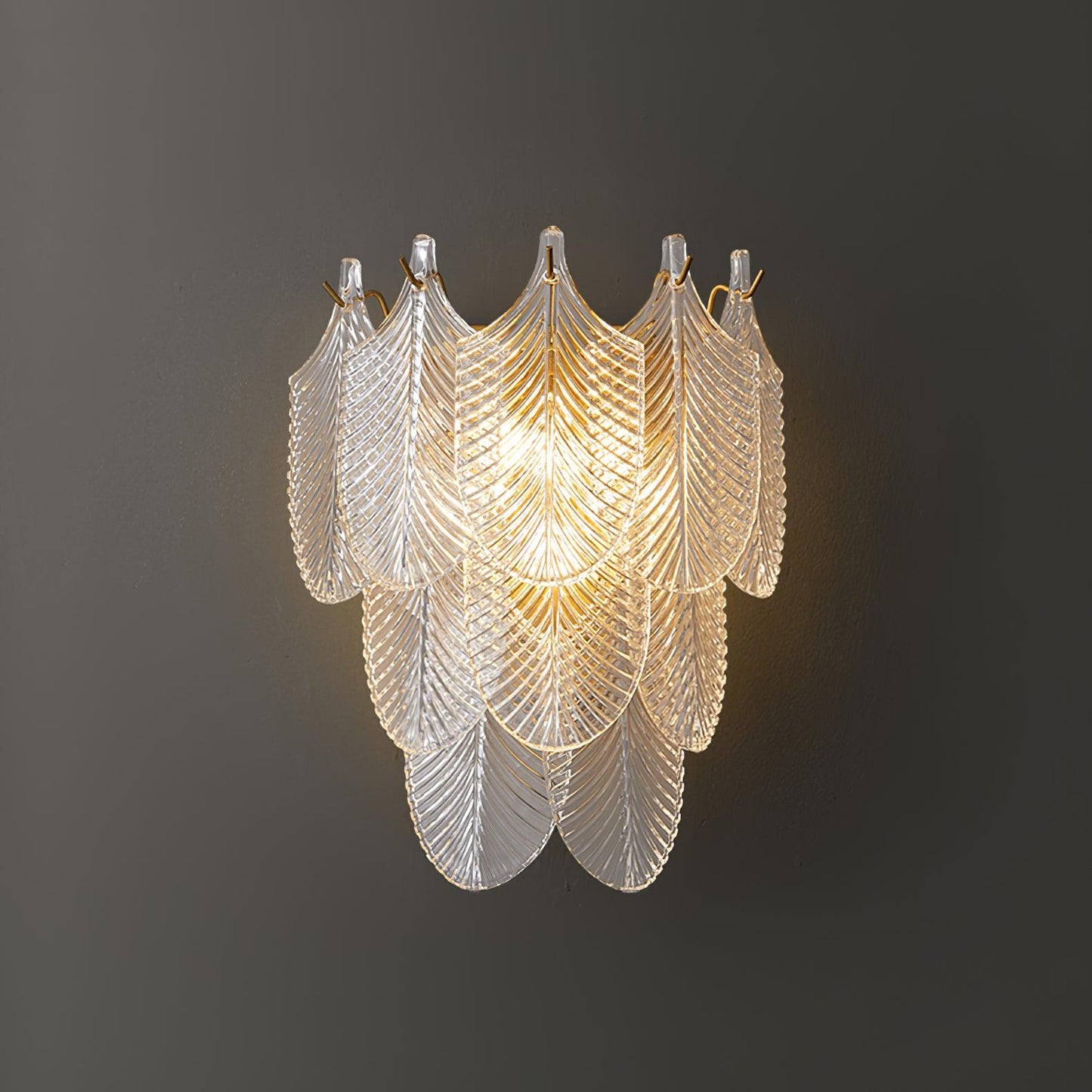 Piemonte Wall Sconce - Brass & Glass Indoor Lighting