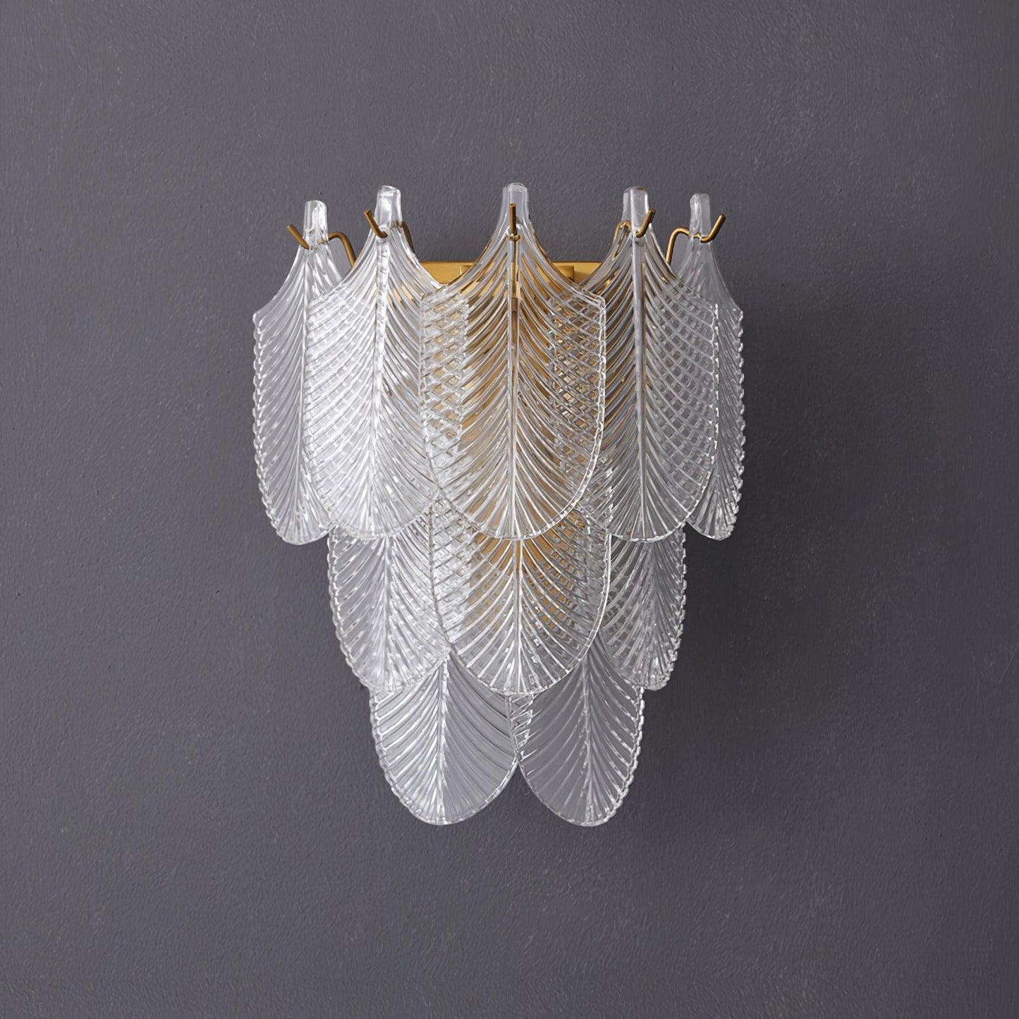 Piemonte Wall Sconce - Brass & Glass Indoor Lighting