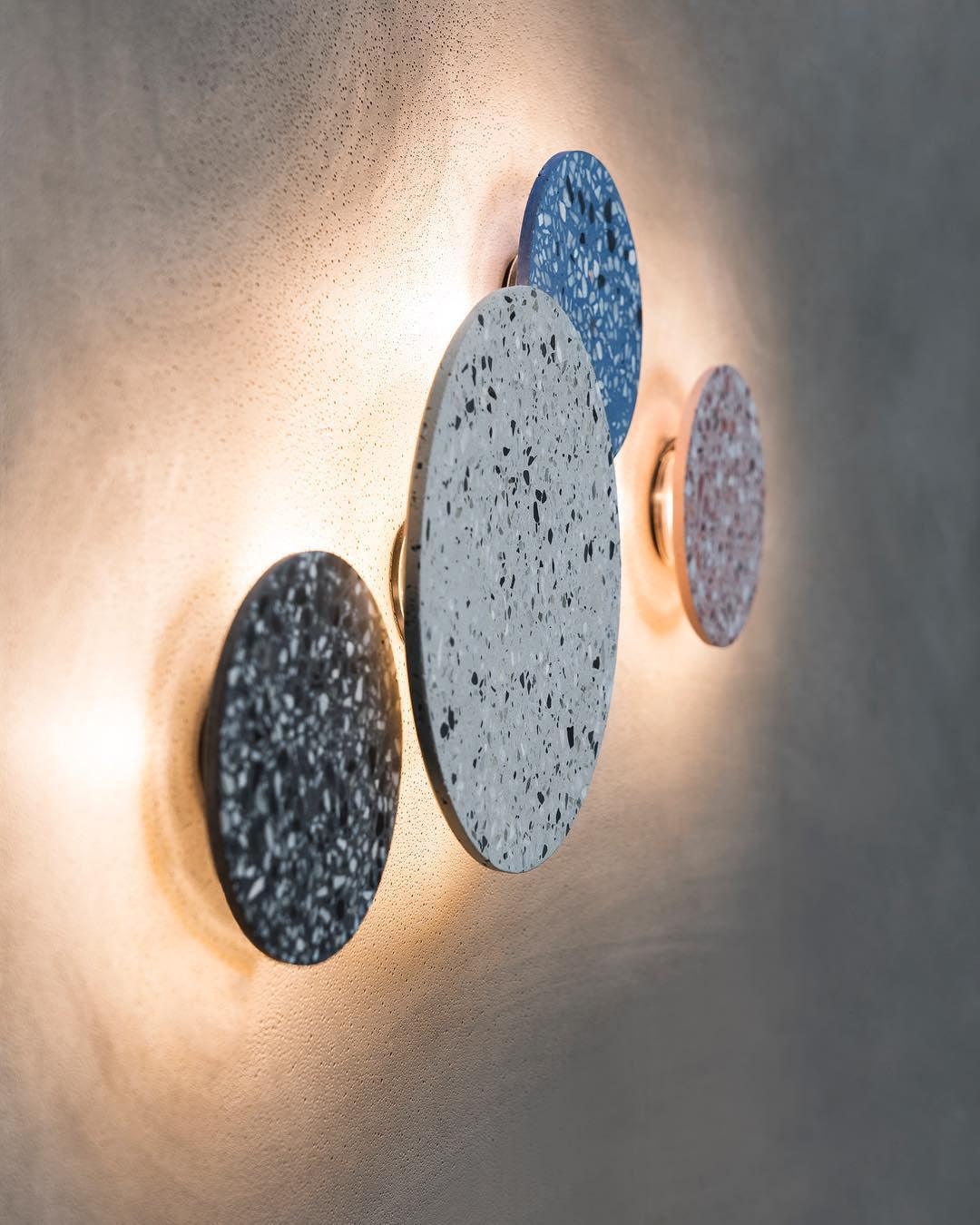 Pin Wall Lamp - Dimmable LED Terrazzo Wall Light, Indoor Use