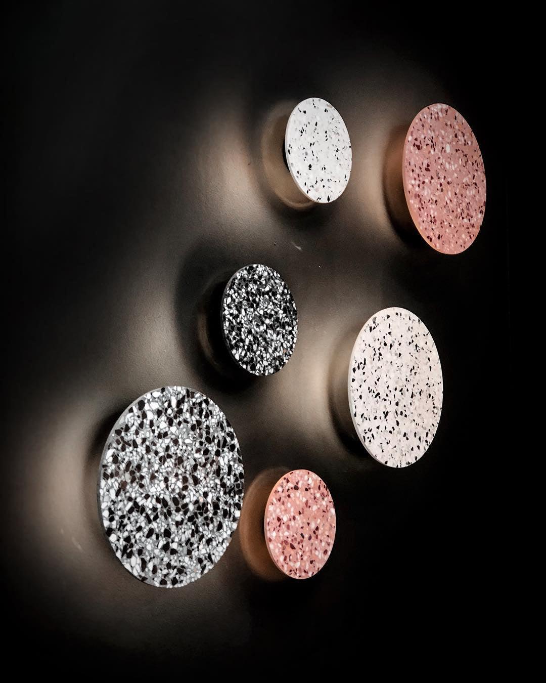 Pin Wall Lamp - Dimmable LED Terrazzo Wall Light, Indoor Use