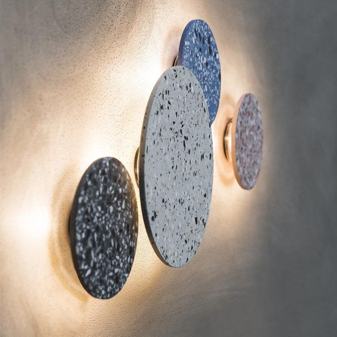 Pin Wall Lamp - Dimmable LED Terrazzo Wall Light, Indoor Use