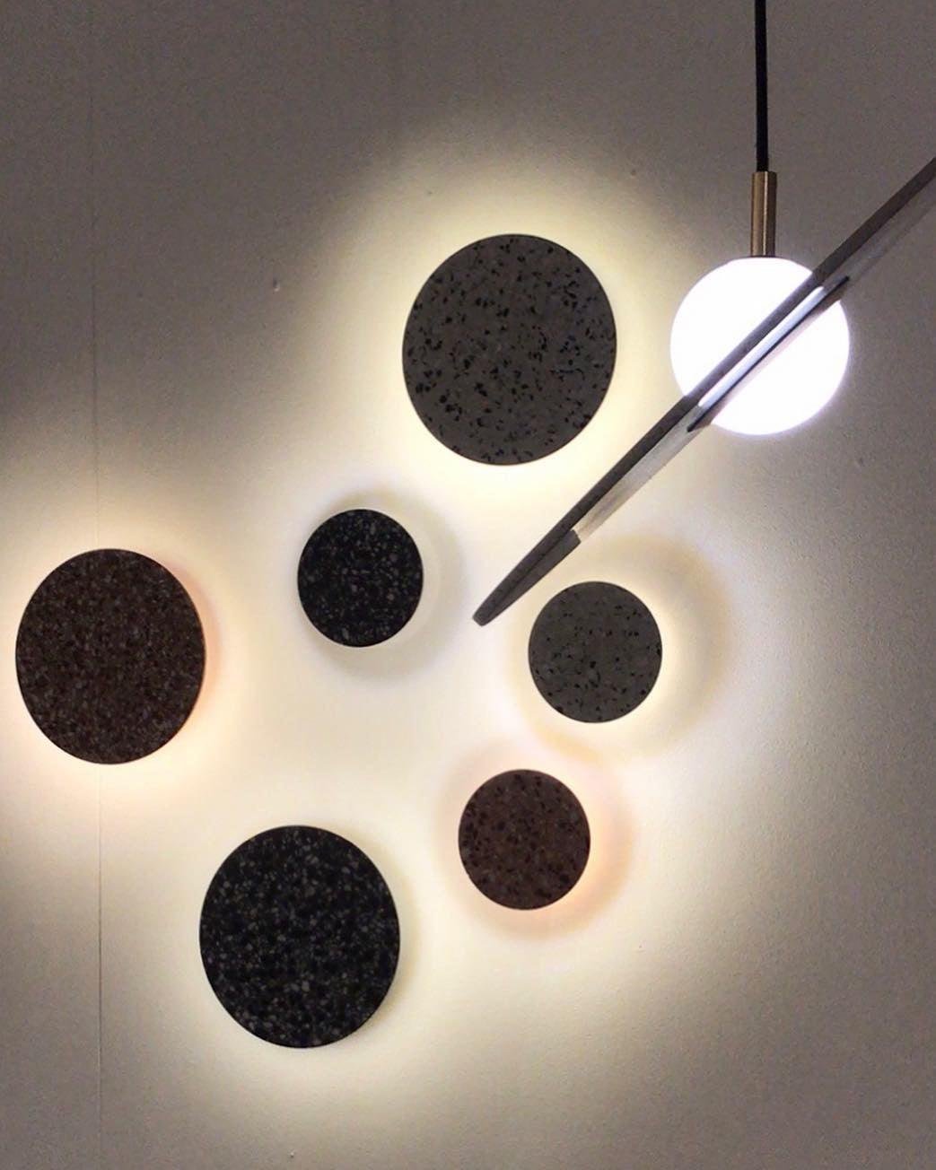 Pin Wall Lamp - Dimmable LED Terrazzo Wall Light, Indoor Use