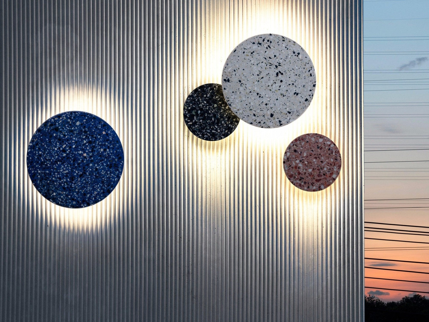 Pin Wall Lamp - Dimmable LED Terrazzo Wall Light, Indoor Use
