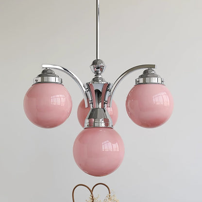 Retro Salamanca Round Glass Chandelier Lights - Elegant Pendant Fixture