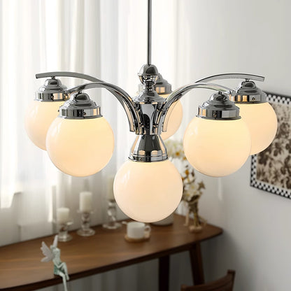 Retro Salamanca Round Glass Chandelier Lights - Elegant Pendant Fixture