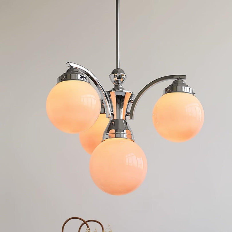 Retro Salamanca Round Glass Chandelier Lights - Elegant Pendant Fixture