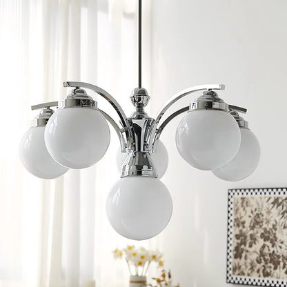 Retro Salamanca Round Glass Chandelier Lights - Elegant Pendant Fixture