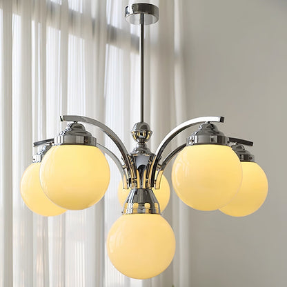 Retro Salamanca Round Glass Chandelier Lights - Elegant Pendant Fixture
