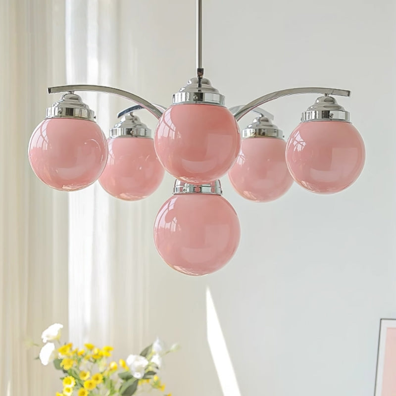 Retro Salamanca Round Glass Chandelier Lights - Elegant Pendant Fixture