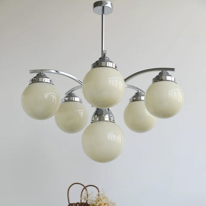 Retro Salamanca Round Glass Chandelier Lights - Elegant Pendant Fixture