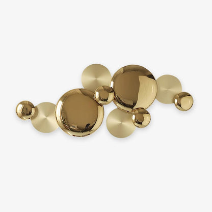 Luxury Pisco Wall Lamp with LED Copper Sconce, Gold Finish