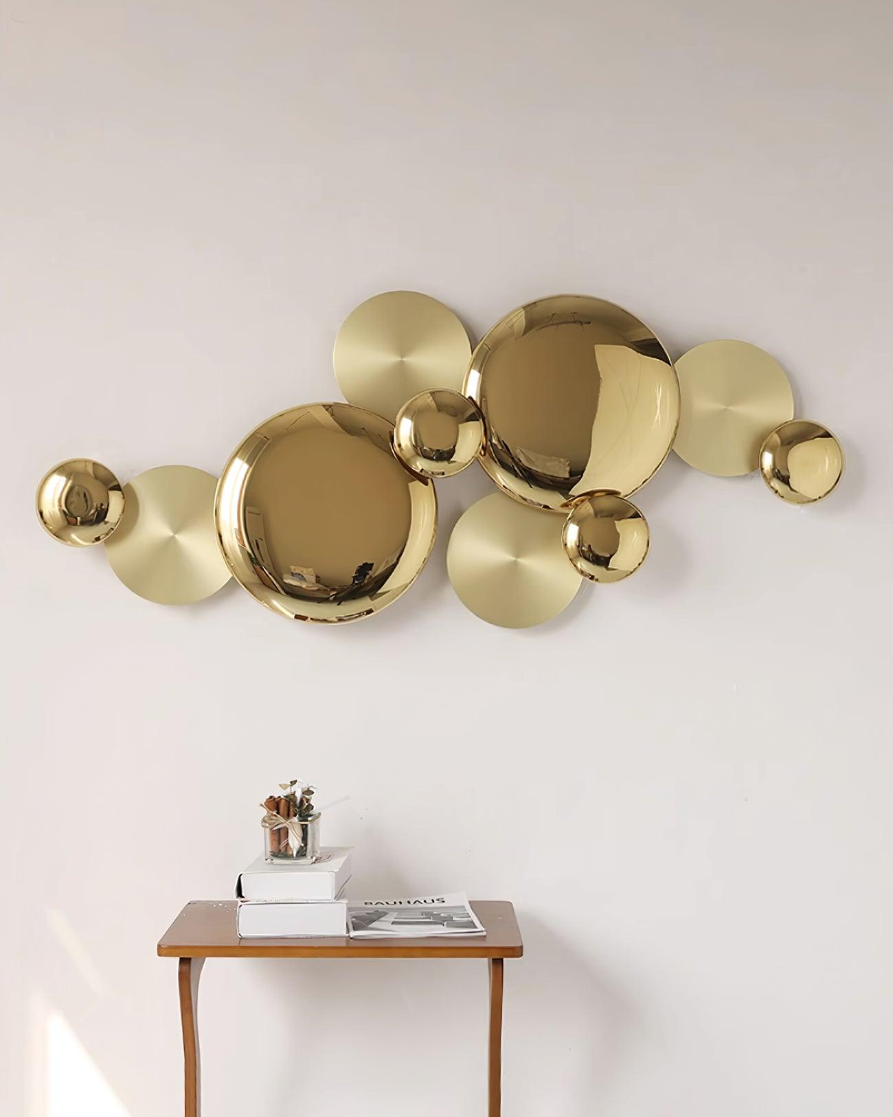 Luxury Pisco Wall Lamp with LED Copper Sconce, Gold Finish