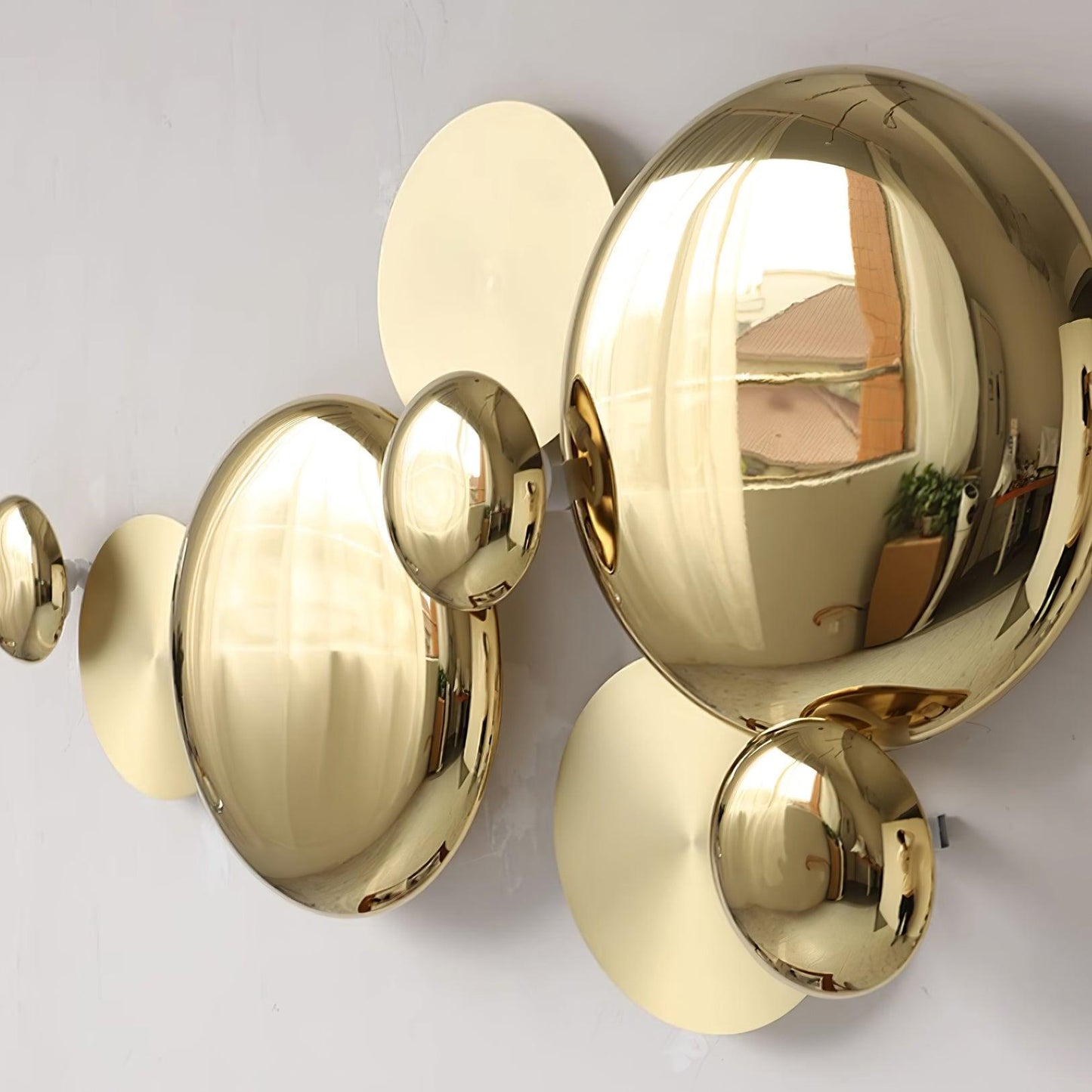 Luxury Pisco Wall Lamp with LED Copper Sconce, Gold Finish