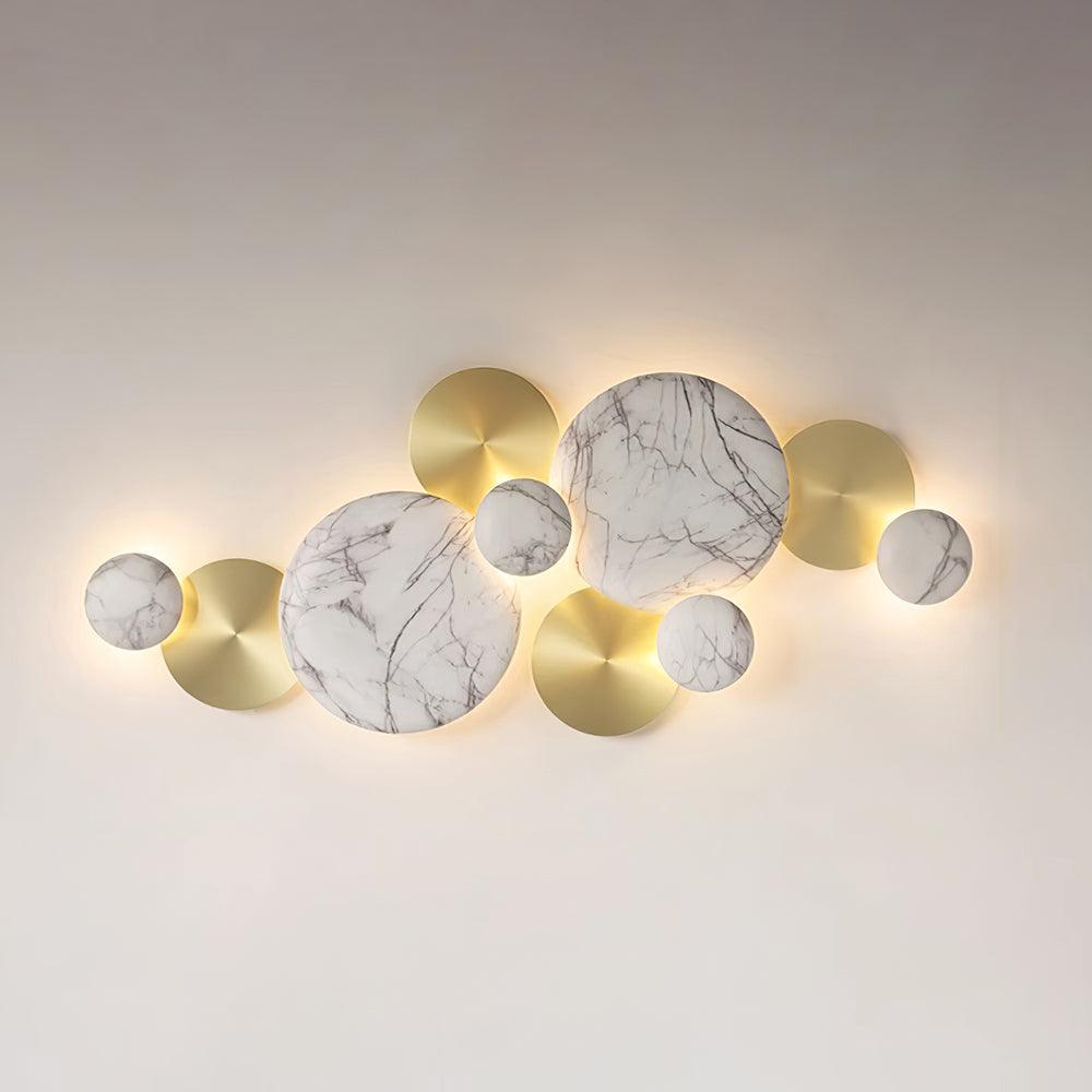 Luxury Pisco Wall Lamp with LED Copper Sconce, Gold Finish