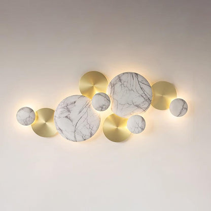 Luxury Pisco Wall Lamp with LED Copper Sconce, Gold Finish