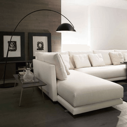 Verse Arc Floor Lamp - Scandinavian Design, LED, Black