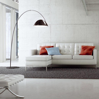 Verse Arc Floor Lamp - Scandinavian Design, LED, Black