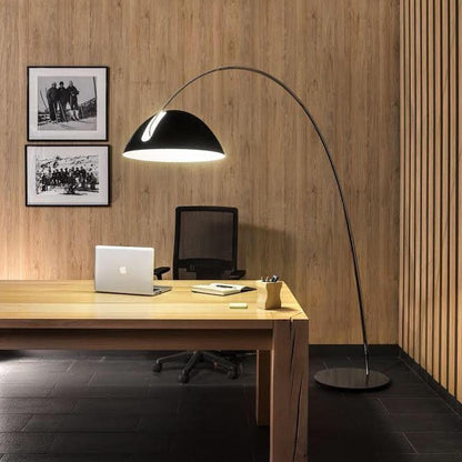 Verse Arc Floor Lamp - Scandinavian Design, LED, Black