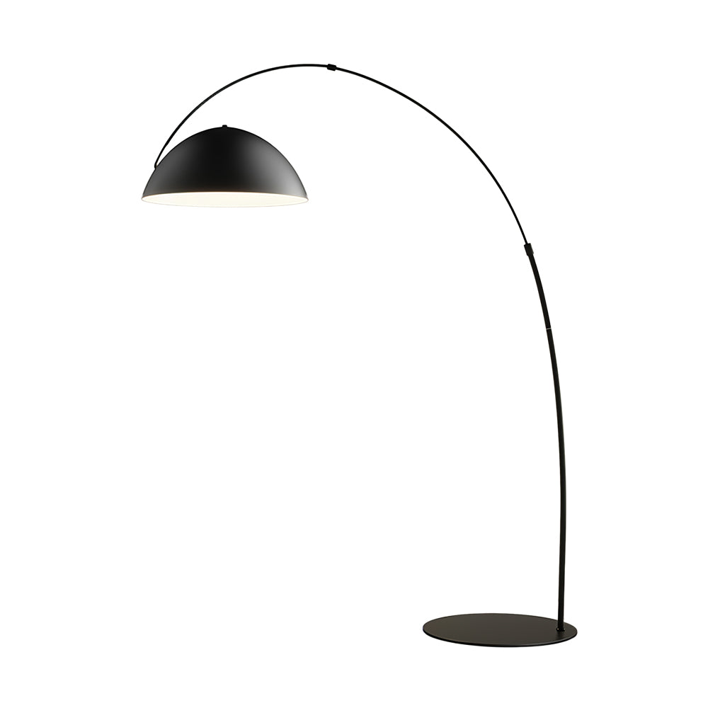 Verse Arc Floor Lamp - Scandinavian Design, LED, Black