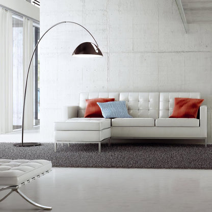 Verse Arc Floor Lamp - Scandinavian Design, LED, Black